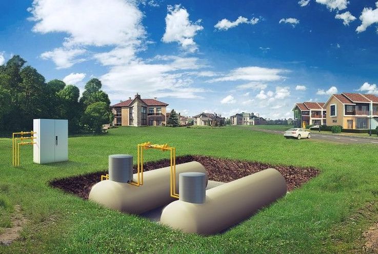Газгольдер для частного дома газификация
